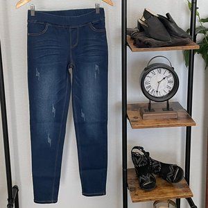 Brand New Blue Denim Jean Leggings